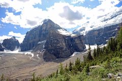 23 The Mitre, Mount Lefroy and Mount Victoria From Just Past Plain Of The Six Glaciers Teahouse Near Lake Louise.jpg